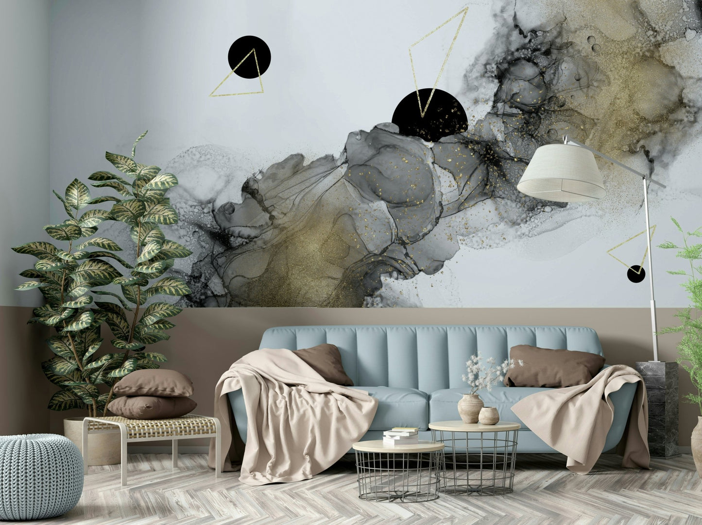 Unique Cosmic Flow Wall Mural for modern room decor

