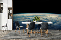 The image shows a peaceful, otherworldly scene with celestial elements.

