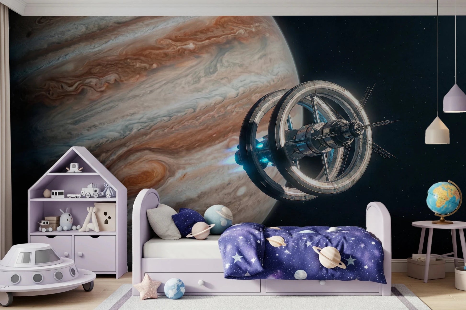 Cosmic Station Wall Mural