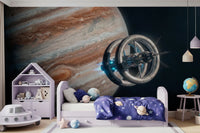 Cosmic Station Wall Mural