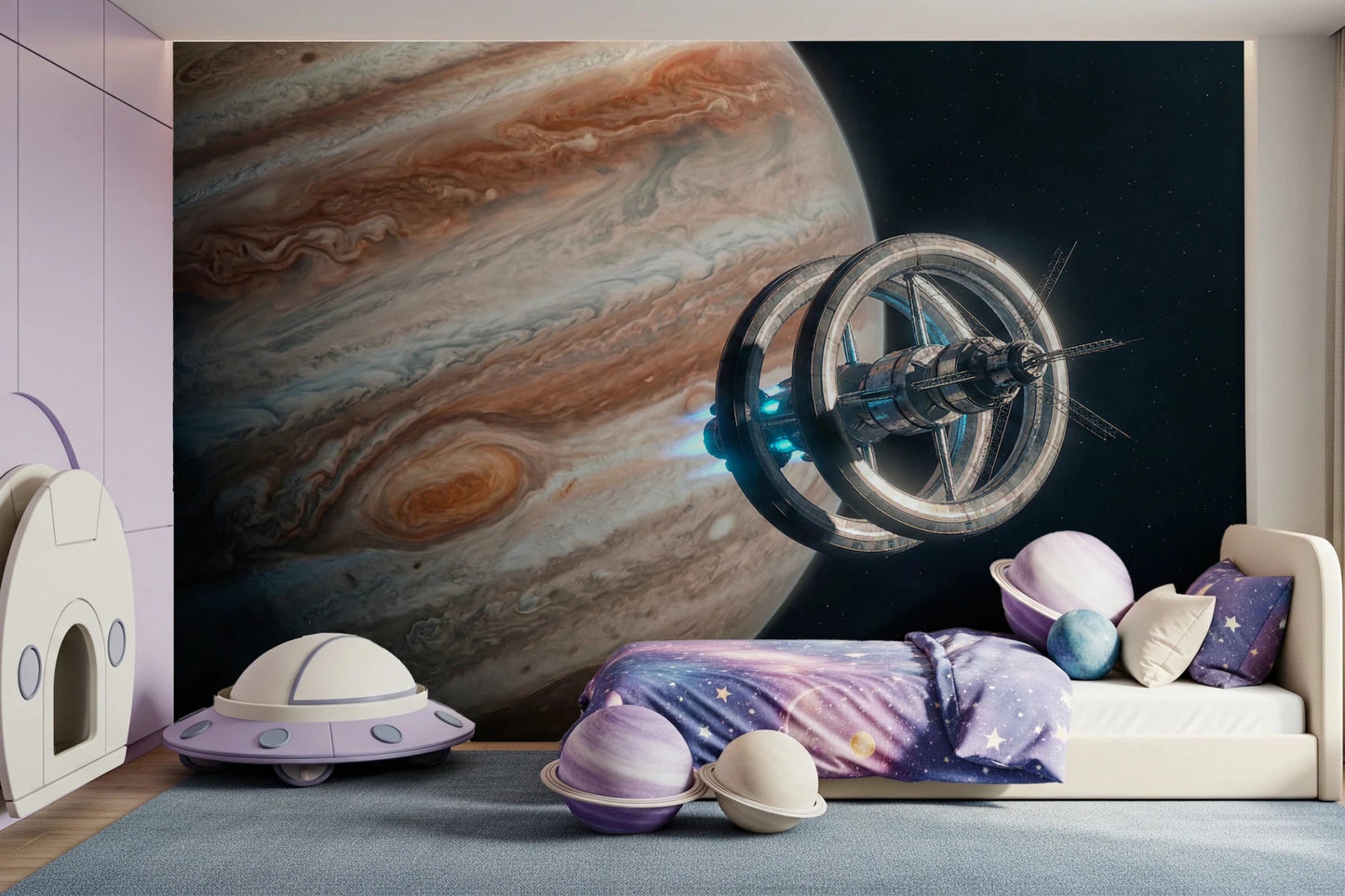 Cosmic Station Wall Mural