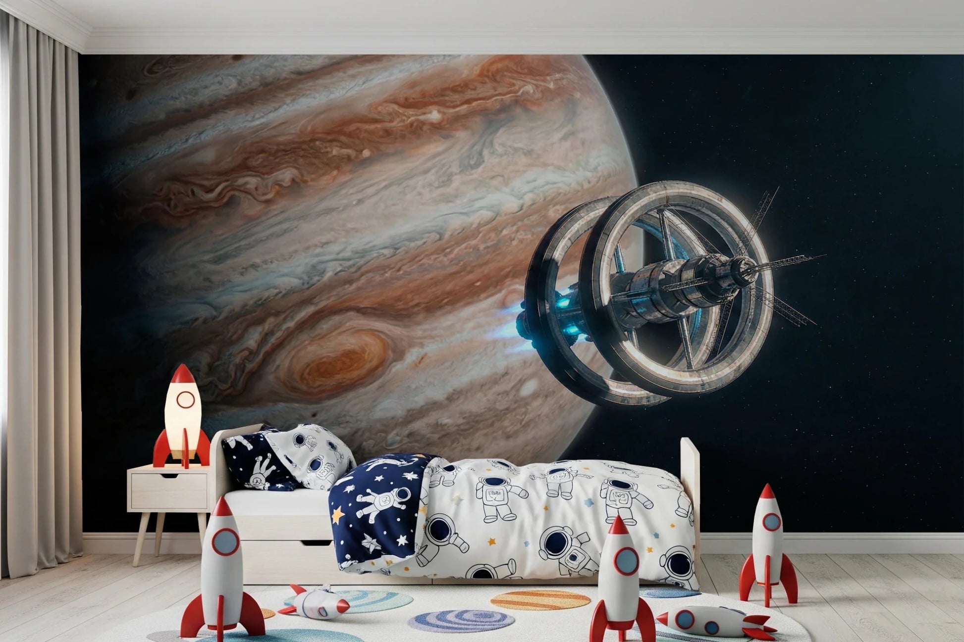 Cosmic Station Wall Mural