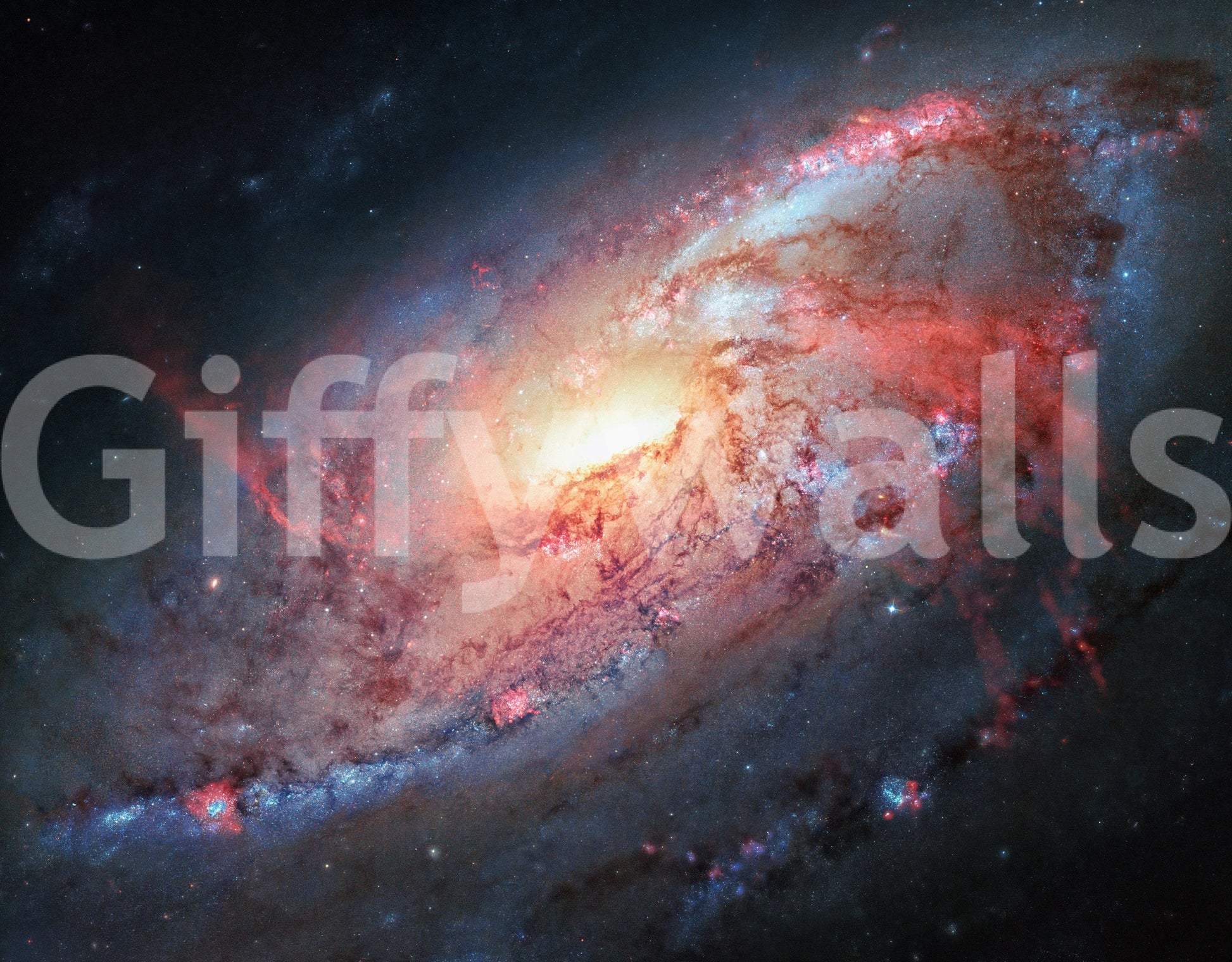 Serene Cosmic Swirl wallpaper showing distant planet vistas.