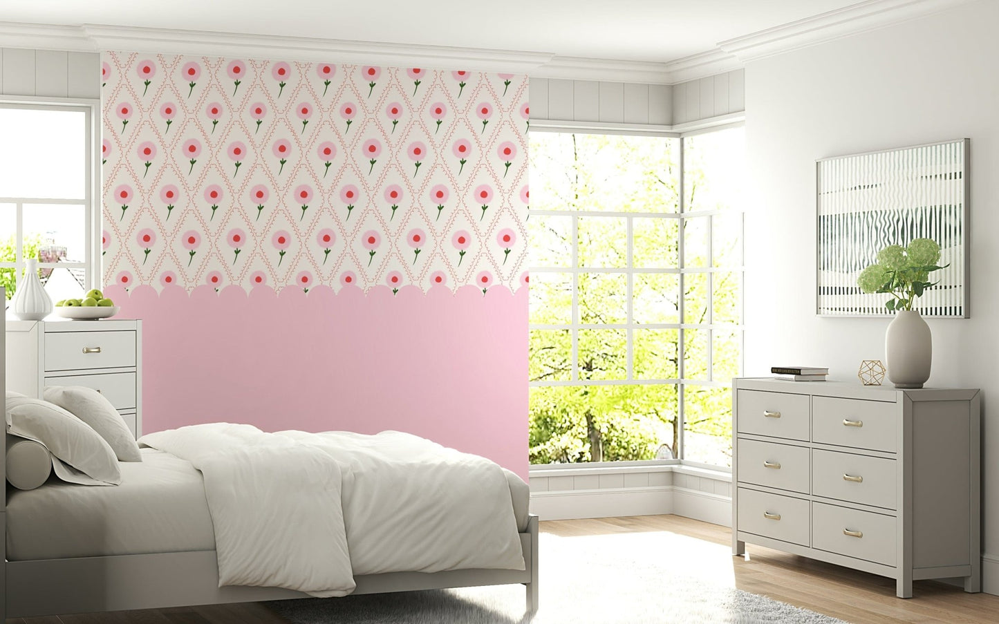 Detailed view of the matte finish on a high quality floral wall decor piece.