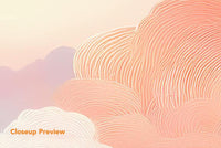 Cotton Candy Cloudscape Wall Mural