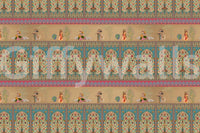 Sitting room wall styling with 18th-century inspired romantic scenery.