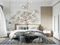 Cow Parsley Sepia Wall Mural