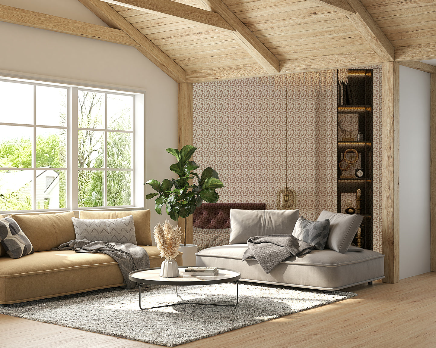 Cozy Cream Lotus Flowers