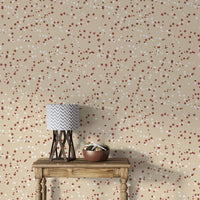 Cozy Cream Polka Dots Wallpaper