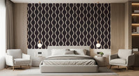 Cozy Scandi Folk Charcoal Warm Linen - Craft Stripe Wallpaper⁠