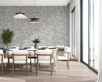 Cozy Scandi Folk Leaf Vine Warm Linen - Craft Blender Wallpaper⁠