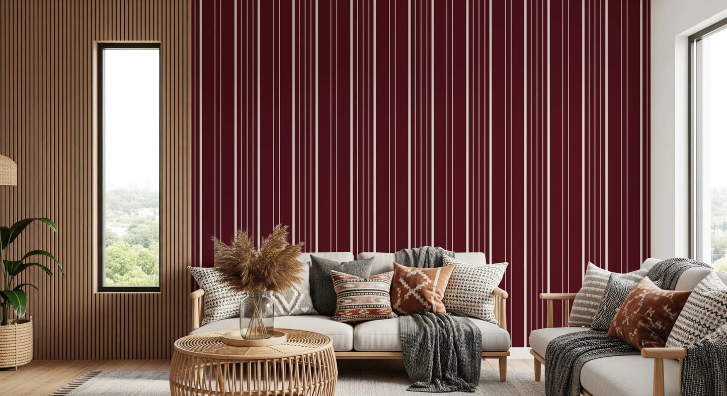Crimson Stripes Wallpaper⁠