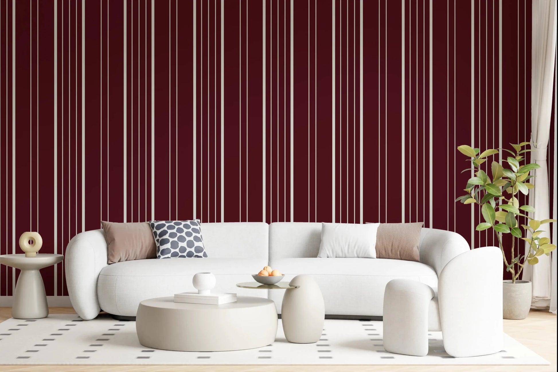 Crimson Stripes Wallpaper⁠