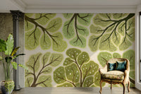 Crown shyness wallpaper showing treetop separation

