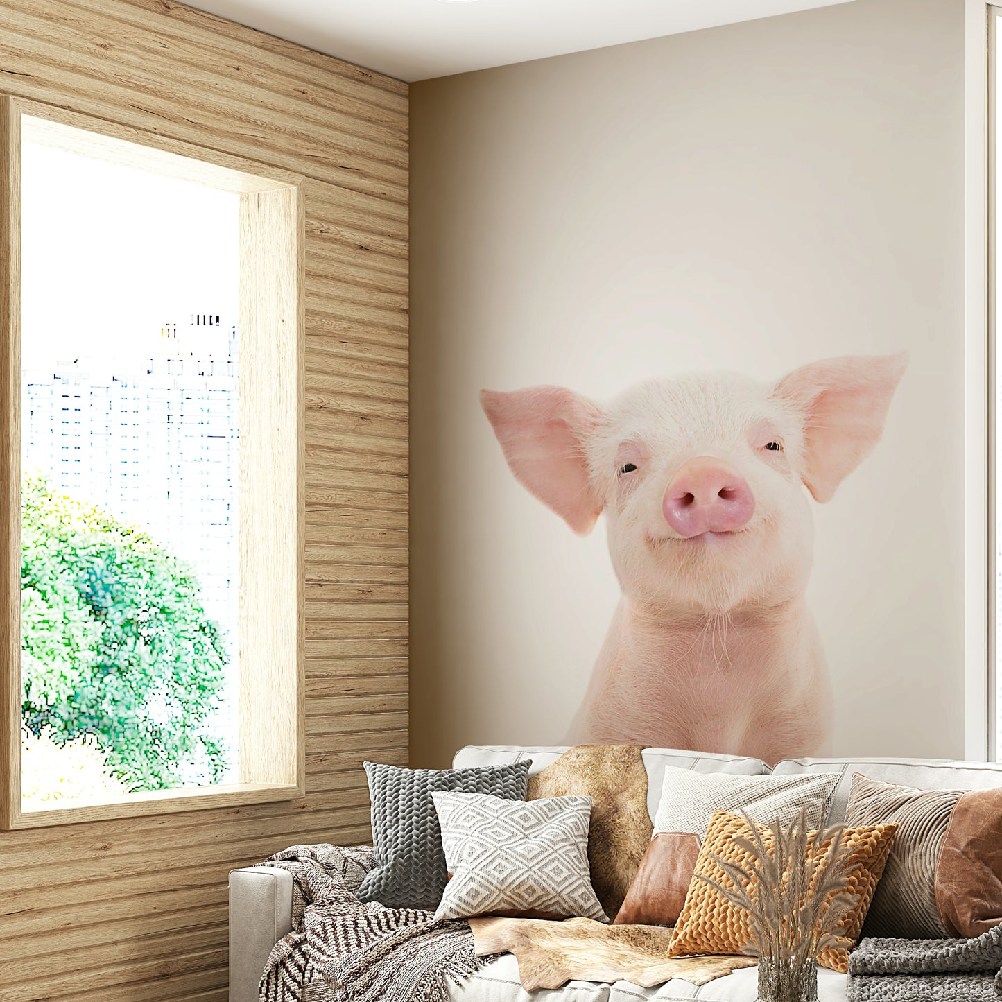 Baby Piglet Wall Mural