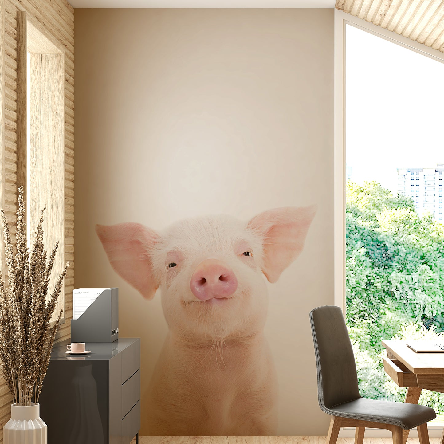Baby Piglet Wall Mural