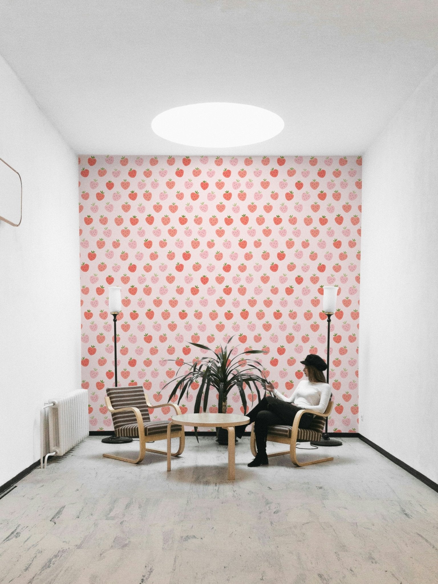 Playful and cheerful wallpaper for walls.


