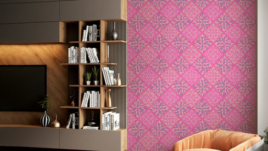 Dahlia Diamonds boho tile decor
