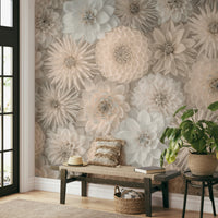 Lush Dahlia Tapestry Wall Mural