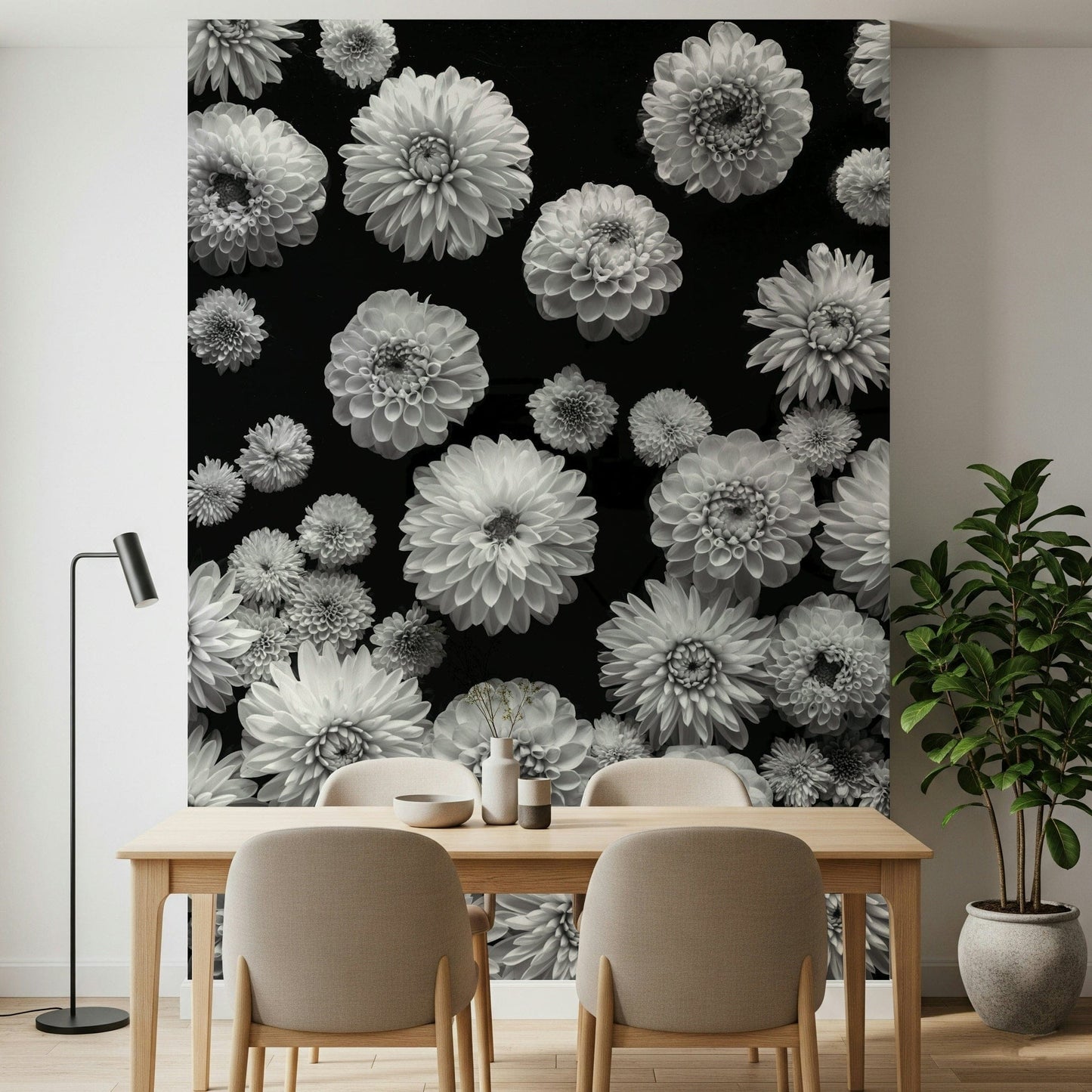 Luxury Dahlia Dreamscape wall paper beautiful garden print.