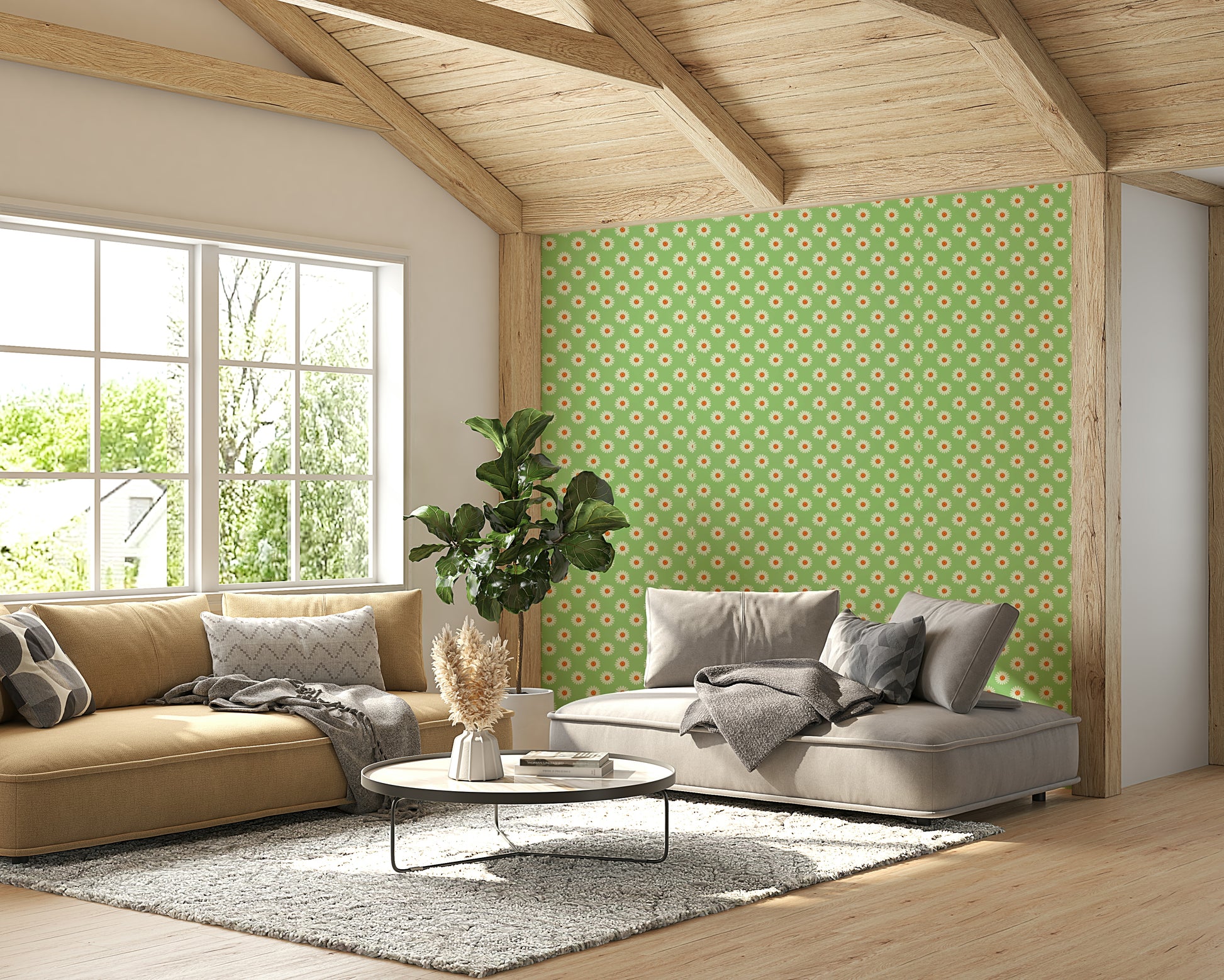 The design has a very polished and luxurious effect on the space.

