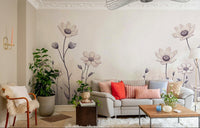 A close-up of the detailed texture in the floral design.