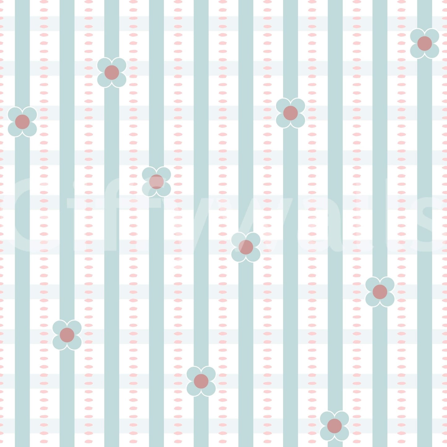 Daisy Stripes Wallpaper⁠