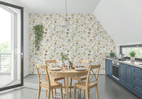 Floral and geometric Daisy Window Panes covering
