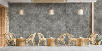 Baroque-inspired damask wallpaper for grandeur
