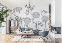Dancing Wildflowers Wall Mural