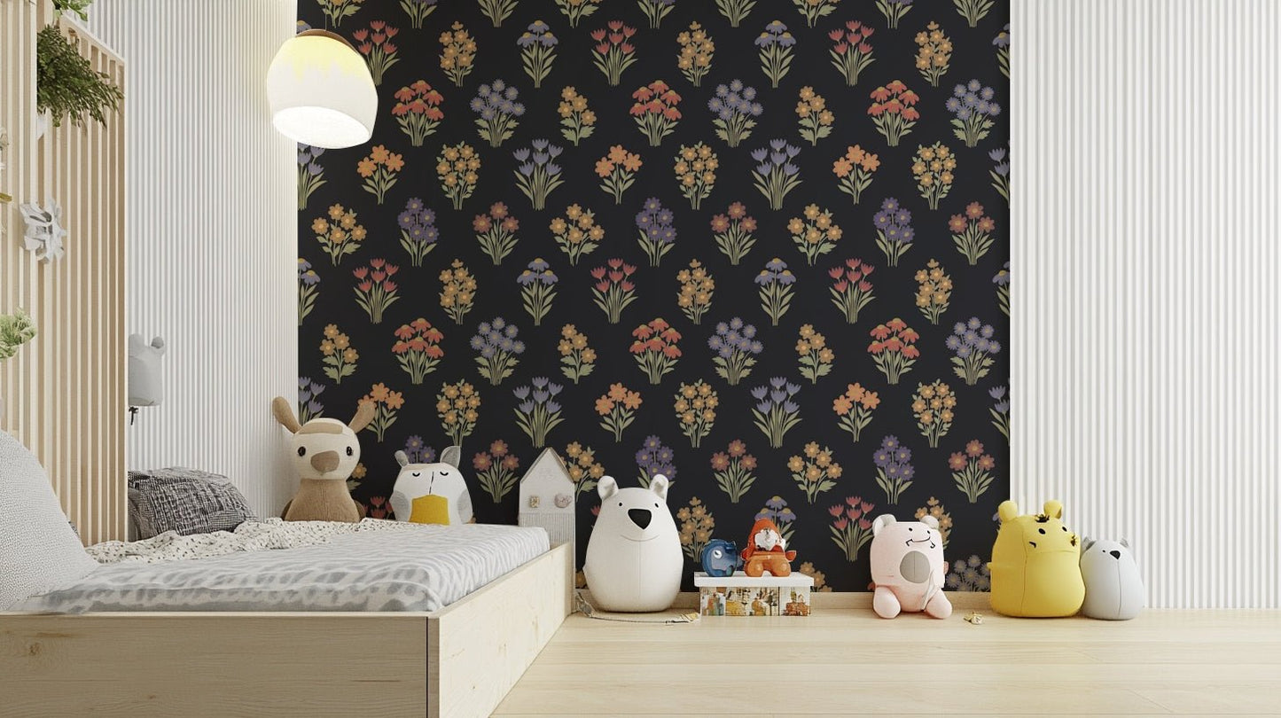 Artistic and evocative floral pattern.


