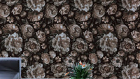 The image shows an opulent and detailed design of blooms.

