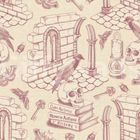 Toile de Jouy Vintage Rose wallpaper for a vintage touch

