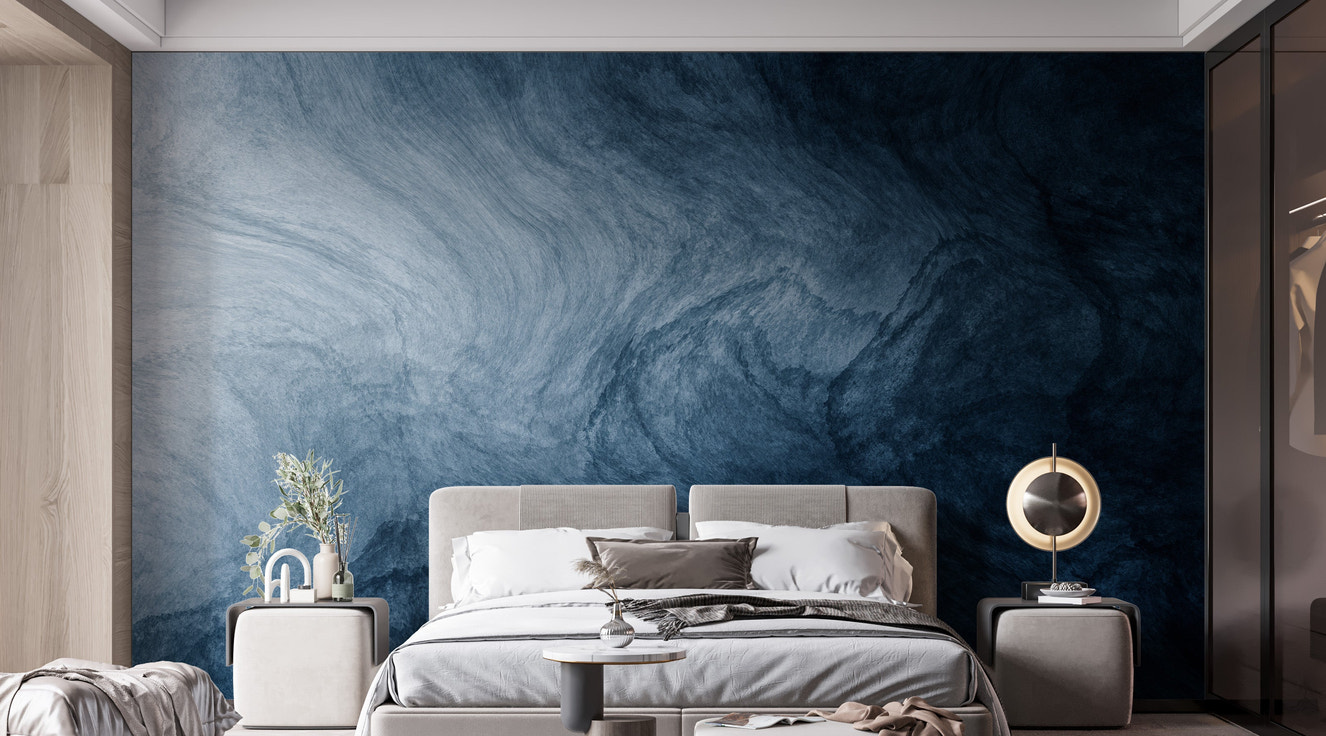 dark blue watercolor Stick on wallpaper