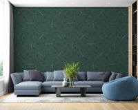 Contemporary dark green wallpaper with texture.