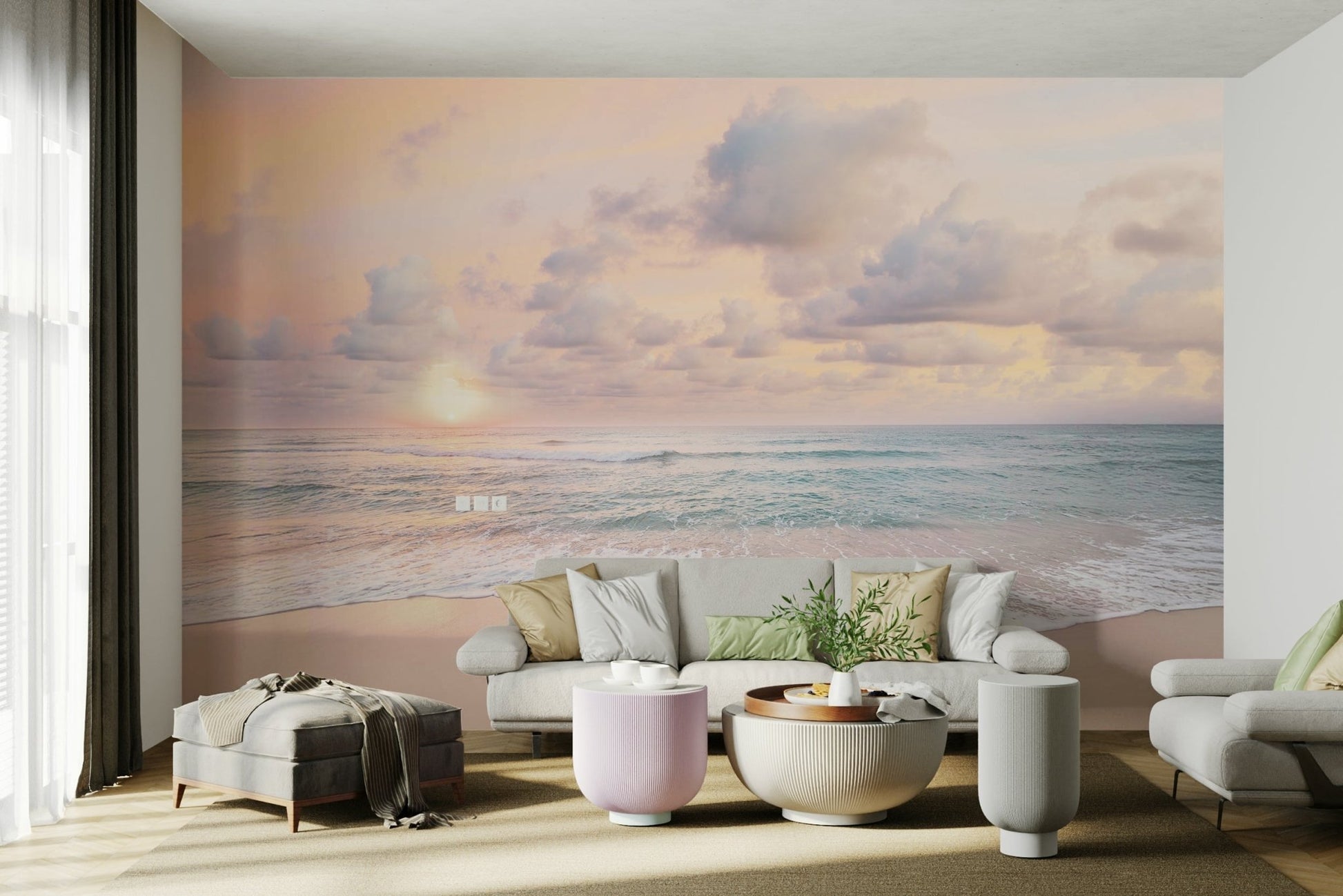 Elegant wallpaper with sky transitions

