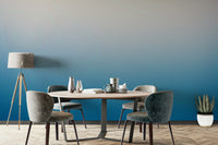 The wallpaper is used as a feature wall in a bedroom.

