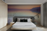 Nature-inspired Dead Sea mural with soft colors and peaceful tones.

