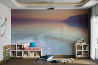 Salt formations and calm waters of the Dead Sea wall mural.

