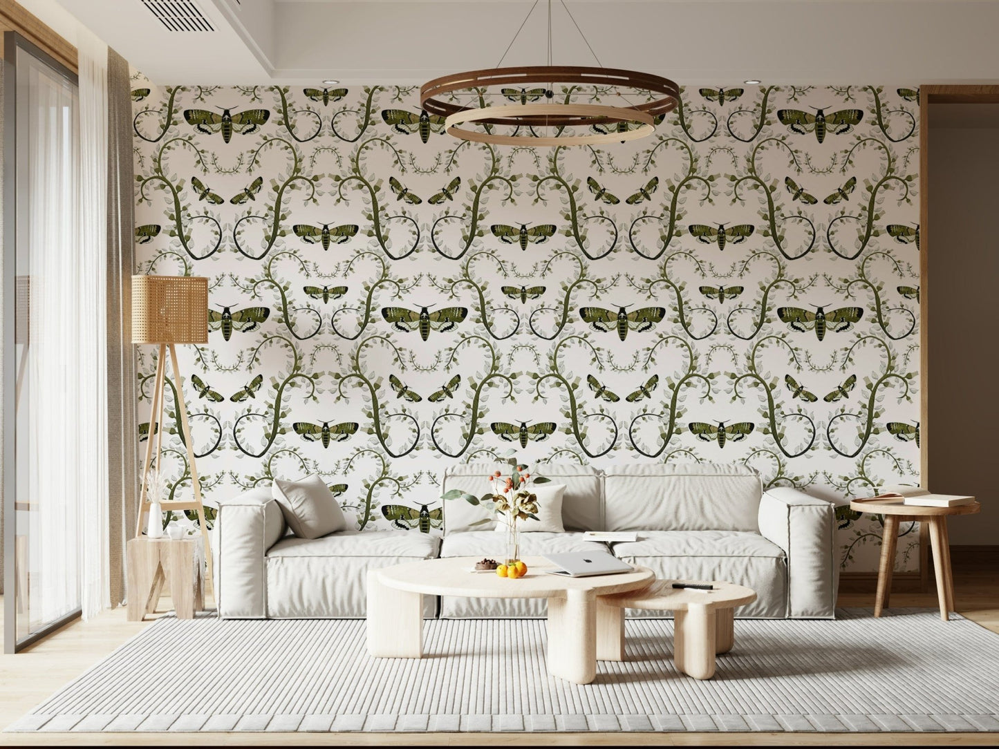 Death's - Head Hawkmoth Garden Wallpaper⁠