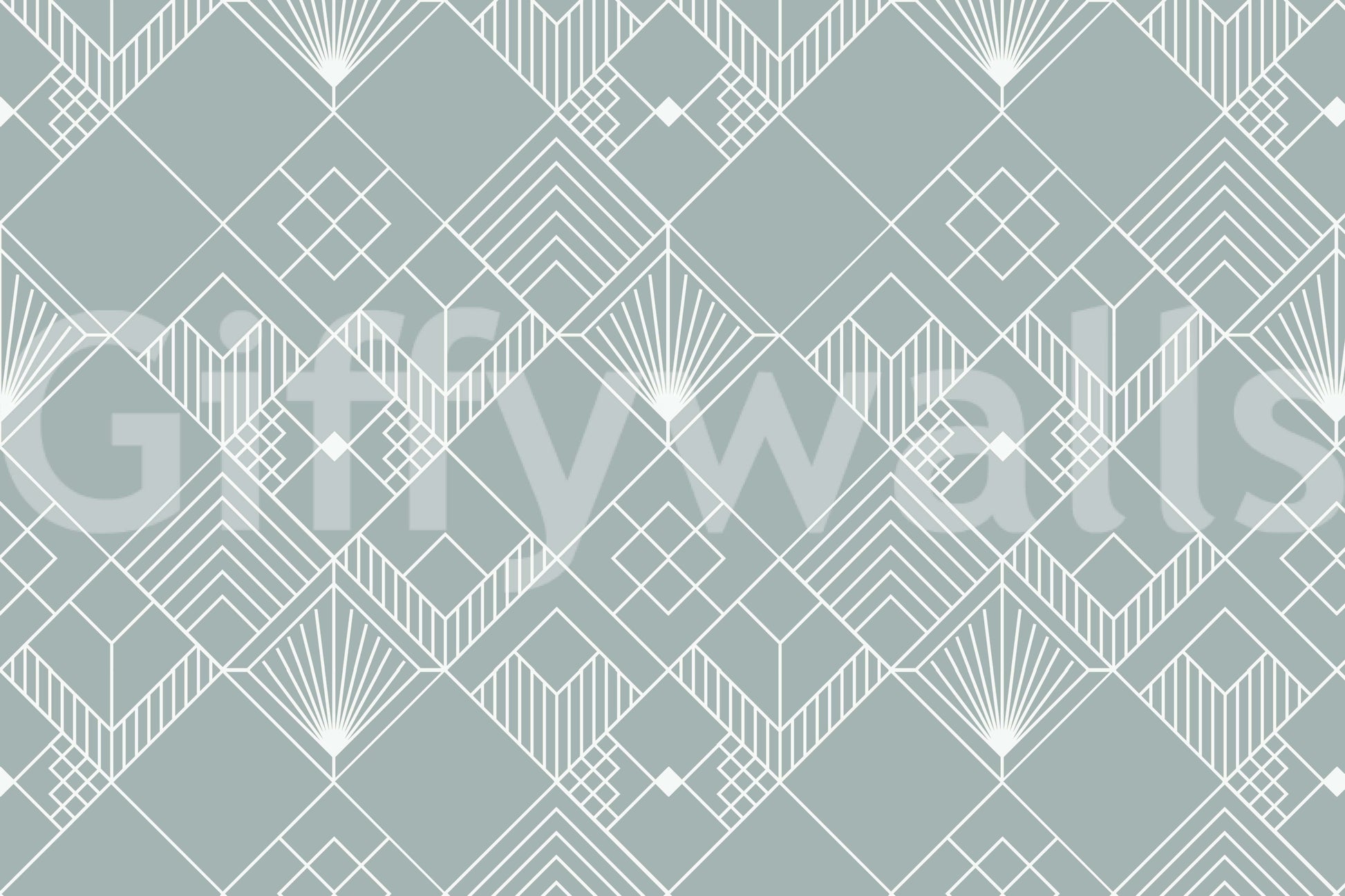 The style is a minimalist graphic design with an art deco feel.


