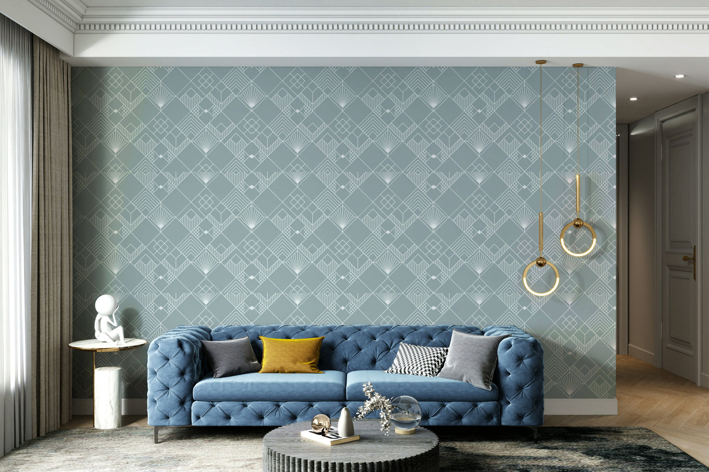 The design has a beautiful, artistic aesthetic.

