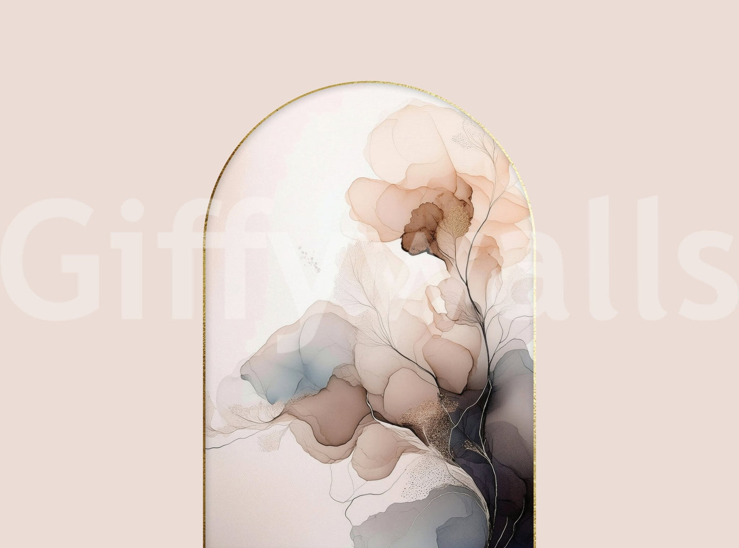 Delicate Floral Mist Wall Mural