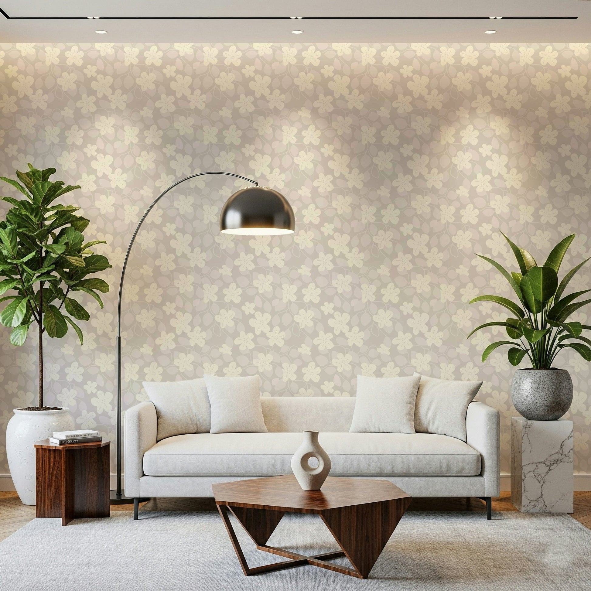 Delicate Floral Serenity Wallpaper⁠