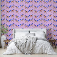 Kids’ room with playful Delight Carousel 03 pattern

