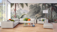 Dense Rain Forest Trees Wallpaper Mural - Giffywalls