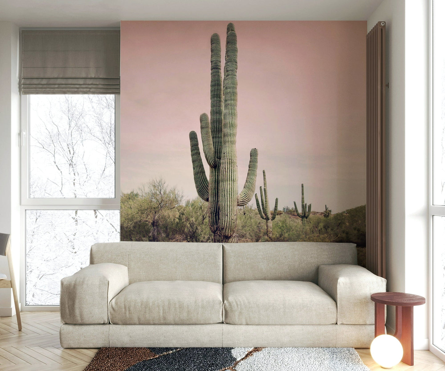 Subtle desert landscape design for natural home decor

