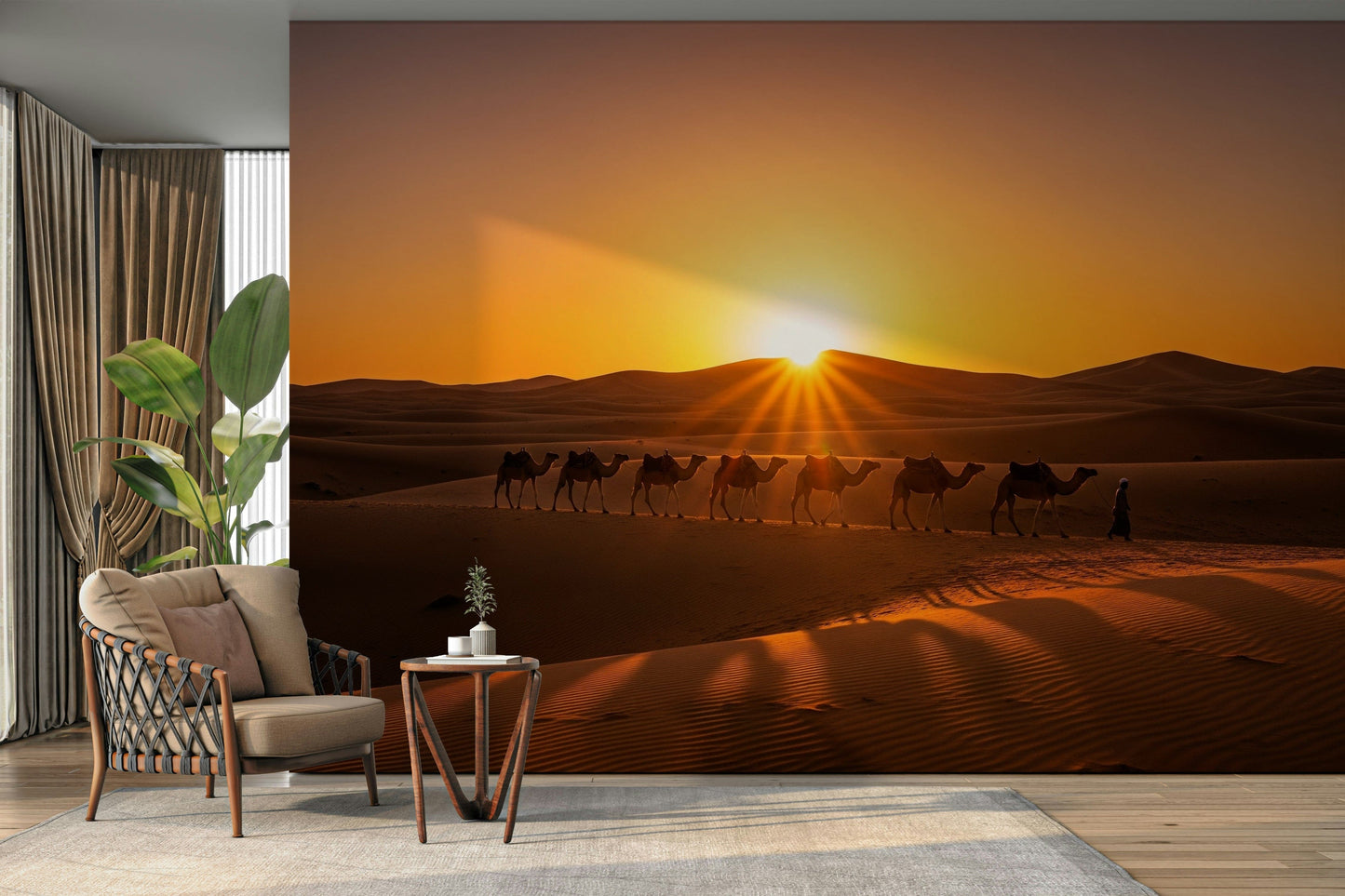 Desert at dawn, detailed view

