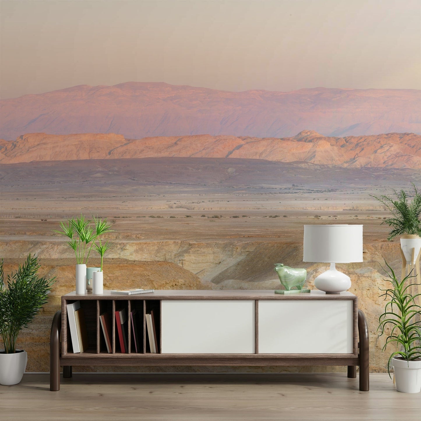 Desert dawn mural wallpaper

