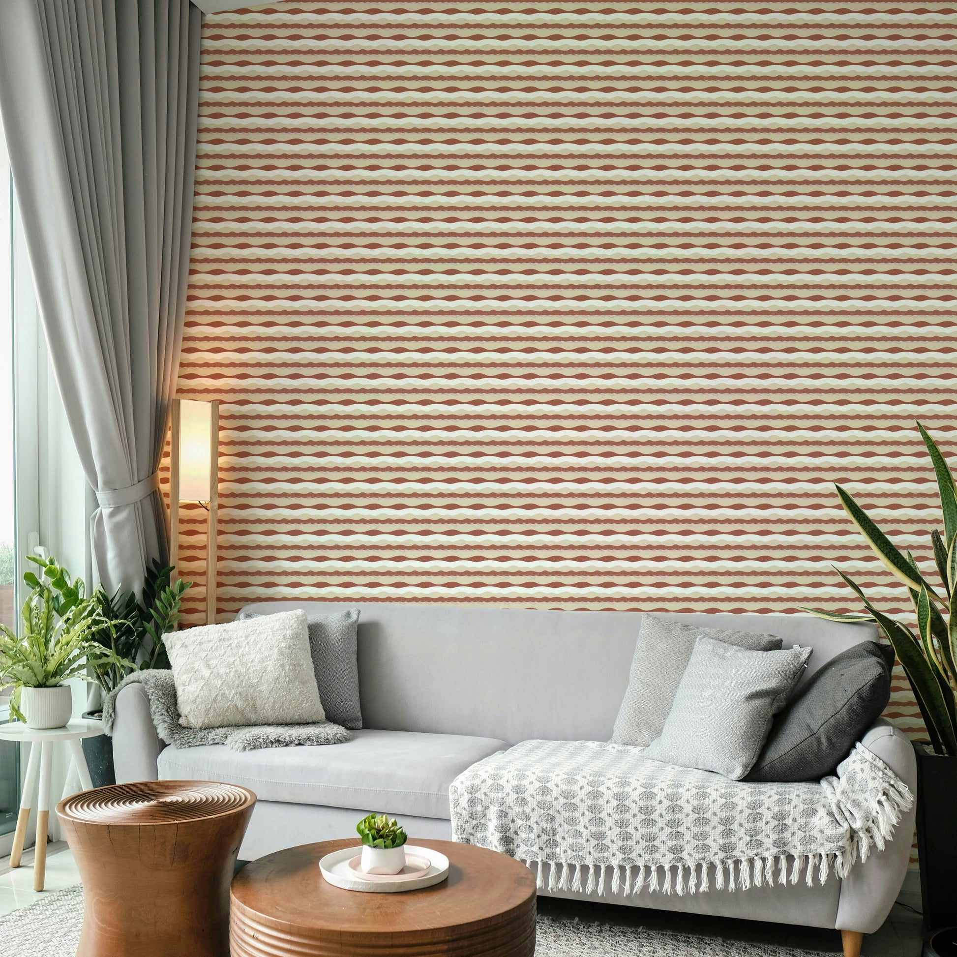 Nature-inspired wallpaper for walls with desert elegance

